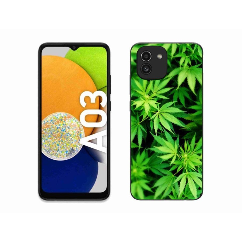 Gelový kryt mmCase na mobil Samsung Galaxy A03 - konopí 3