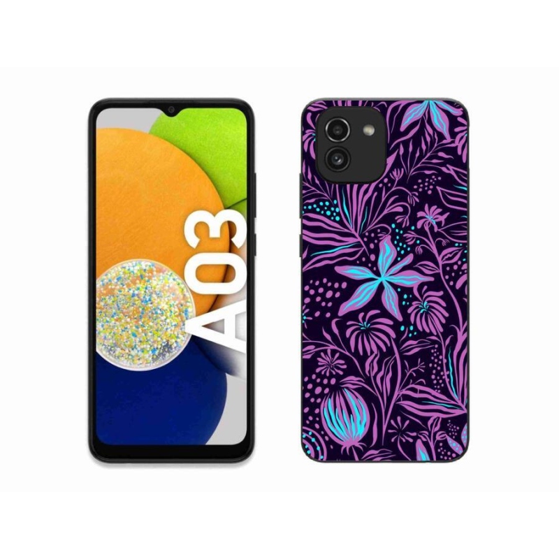 Gelový kryt mmCase na mobil Samsung Galaxy A03 - květiny 2