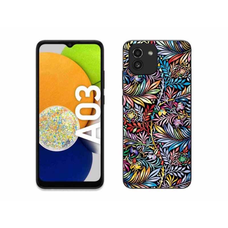 Gelový kryt mmCase na mobil Samsung Galaxy A03 - květiny 5