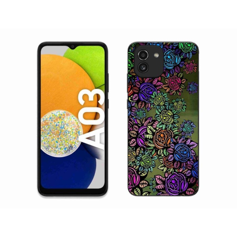 Gelový kryt mmCase na mobil Samsung Galaxy A03 - květiny 6