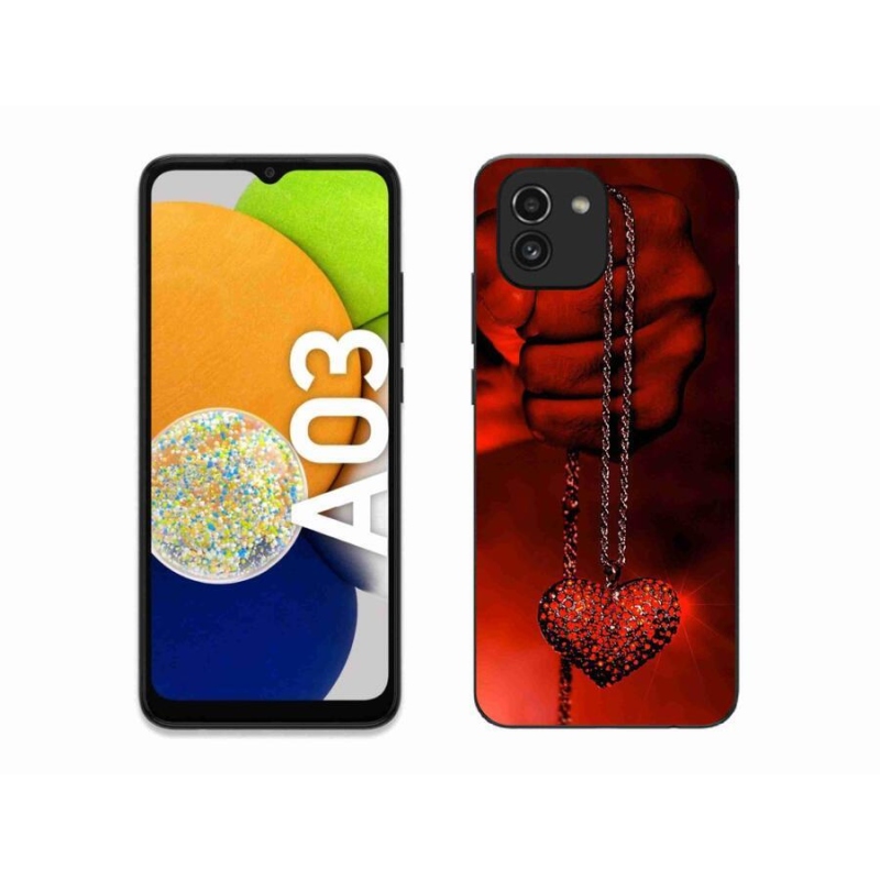 Gelový kryt mmCase na mobil Samsung Galaxy A03 - náhrdelník