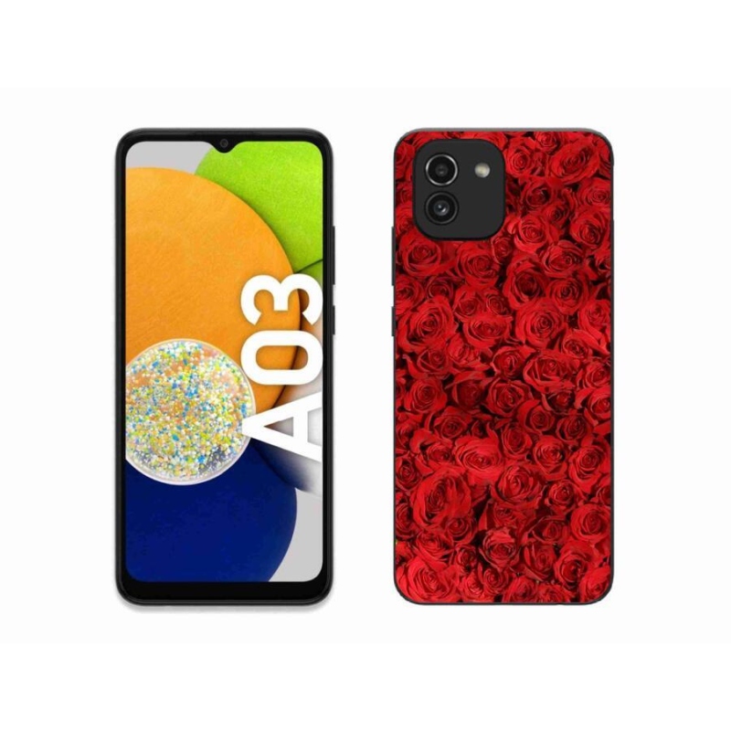 Gelový kryt mmCase na mobil Samsung Galaxy A03 - růže