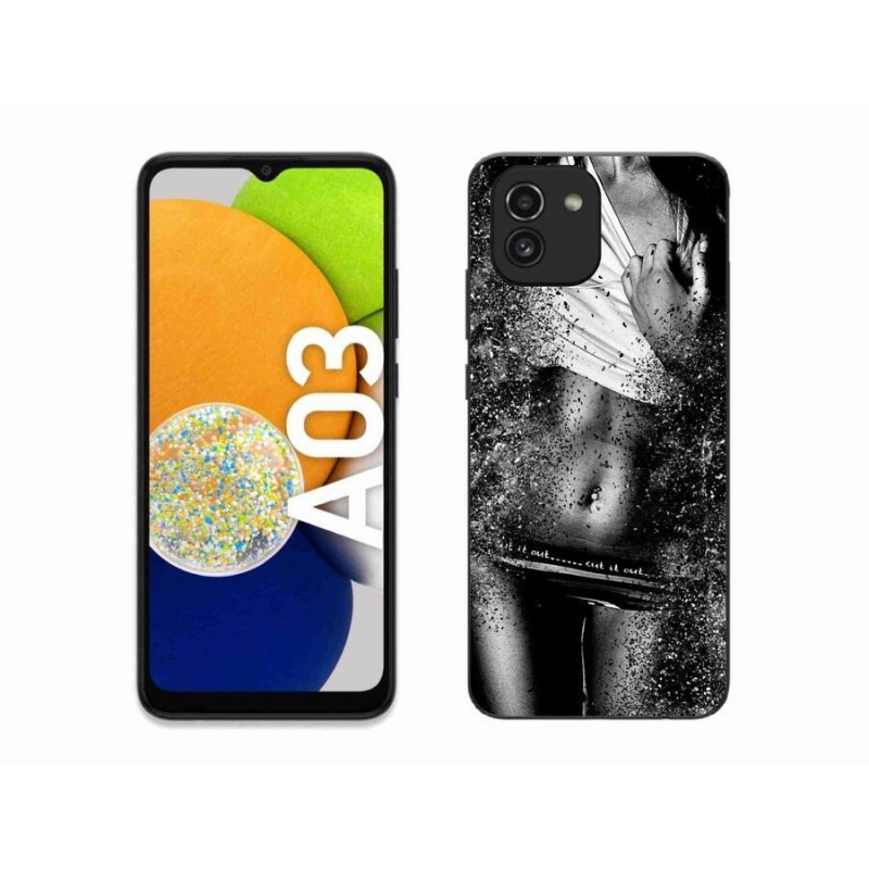 Gelový kryt mmCase na mobil Samsung Galaxy A03 - sexy žena 1