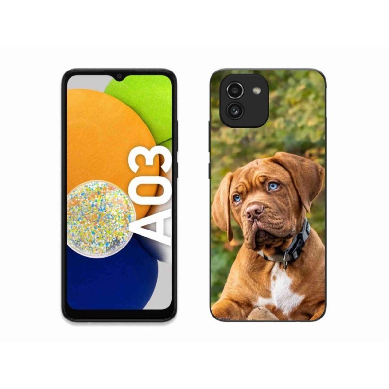 Gelový kryt mmCase na mobil Samsung Galaxy A03 - štěně