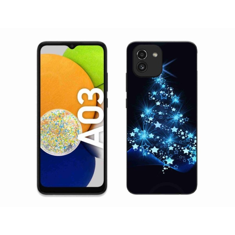 Gelový kryt mmCase na mobil Samsung Galaxy A03 - vánoční stromek