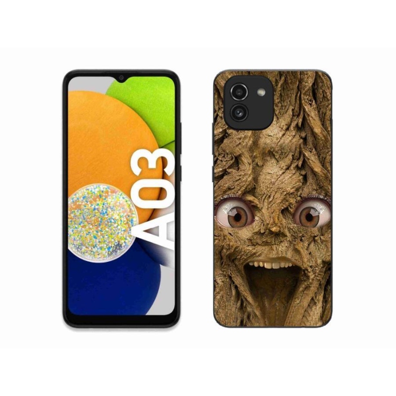 Gelový kryt mmCase na mobil Samsung Galaxy A03 - veselý strom s očima
