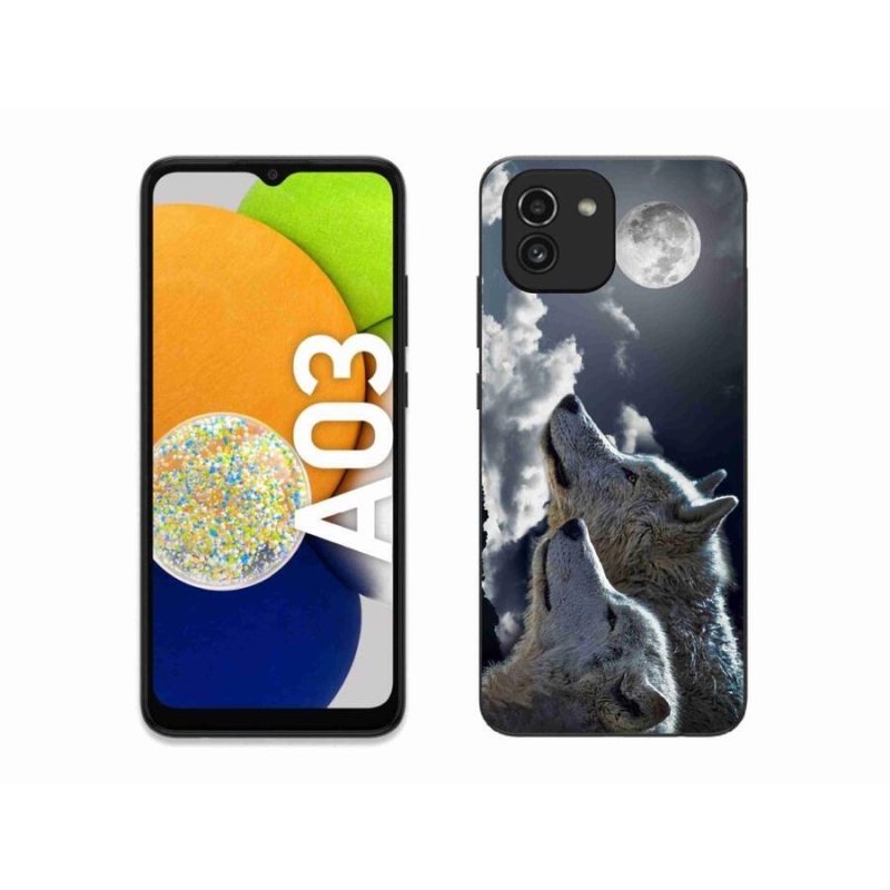 Gelový kryt mmCase na mobil Samsung Galaxy A03 - vlci