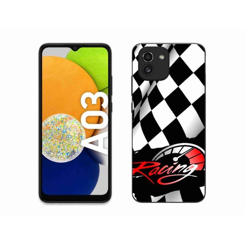 Gelový kryt mmCase na mobil Samsung Galaxy A03 - závodění