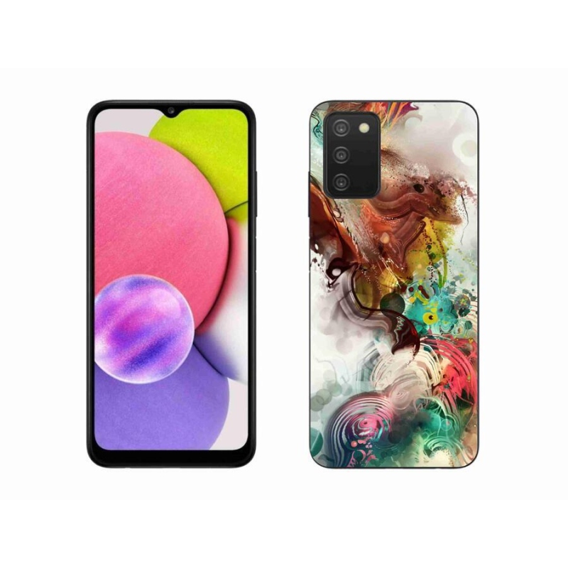 Gelový kryt mmCase na mobil Samsung Galaxy A03s (166.6 x 75.9 x 9.1) - abstrakt 1