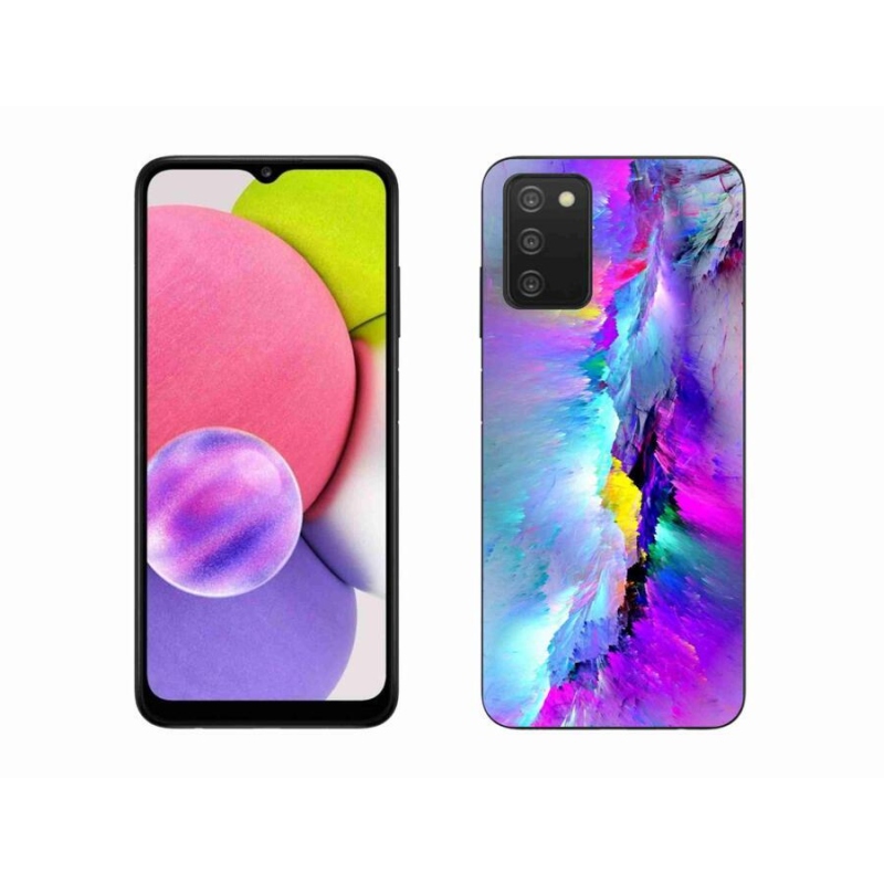 Gelový kryt mmCase na mobil Samsung Galaxy A03s (166.6 x 75.9 x 9.1) - abstrakt