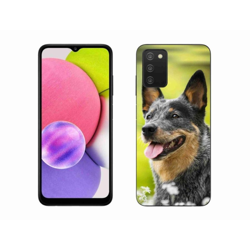 Gelový kryt mmCase na mobil Samsung Galaxy A03s (166.6 x 75.9 x 9.1) - australský honácký pes