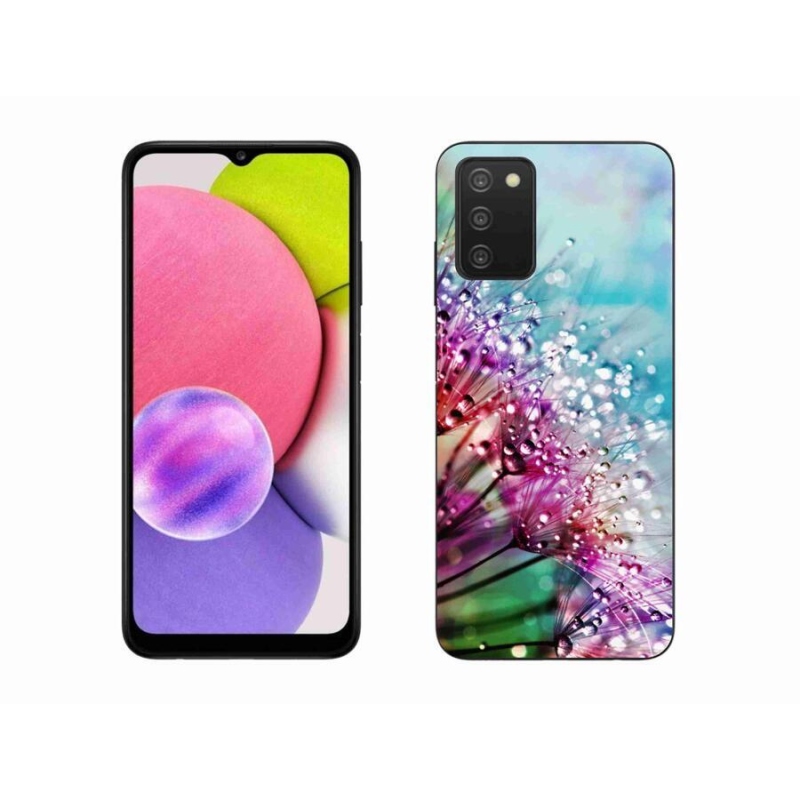 Gelový kryt mmCase na mobil Samsung Galaxy A03s (166.6 x 75.9 x 9.1) - barevné květy
