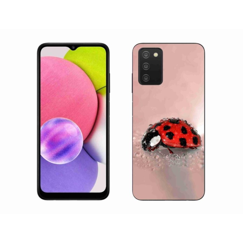 Gelový kryt mmCase na mobil Samsung Galaxy A03s (166.6 x 75.9 x 9.1) - beruška