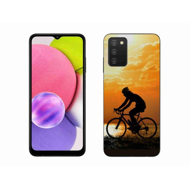 Gelový kryt mmCase na mobil Samsung Galaxy A03s (166.6 x 75.9 x 9.1) - cyklovýlet