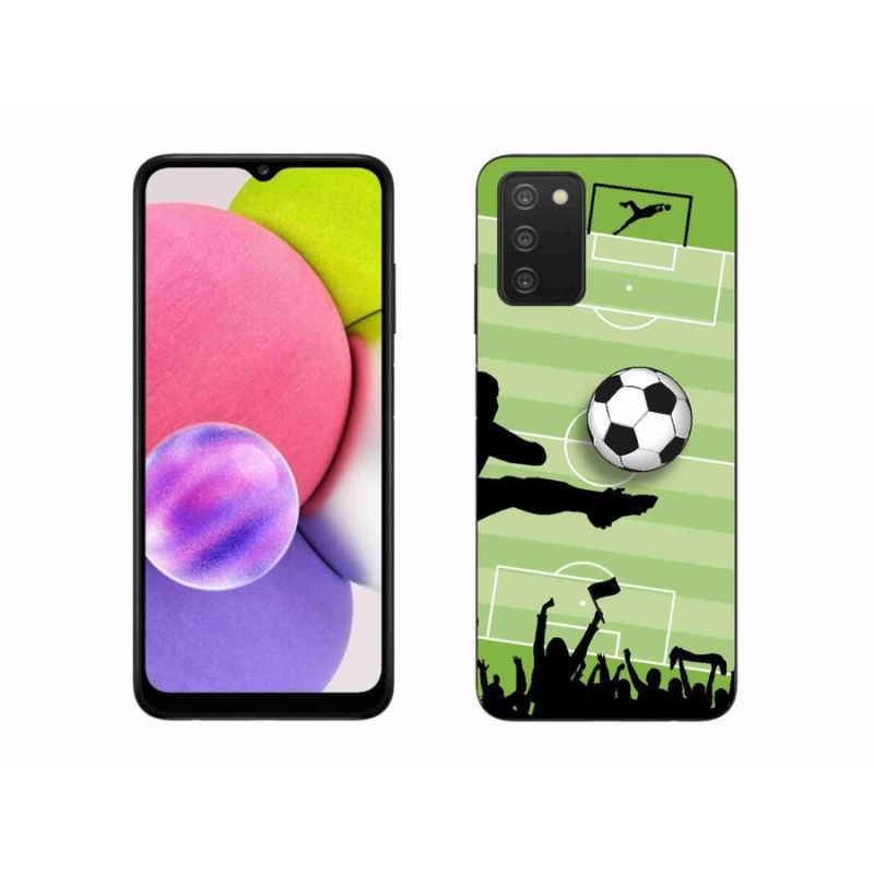 Gelový kryt mmCase na mobil Samsung Galaxy A03s (166.6 x 75.9 x 9.1) - fotbal 3
