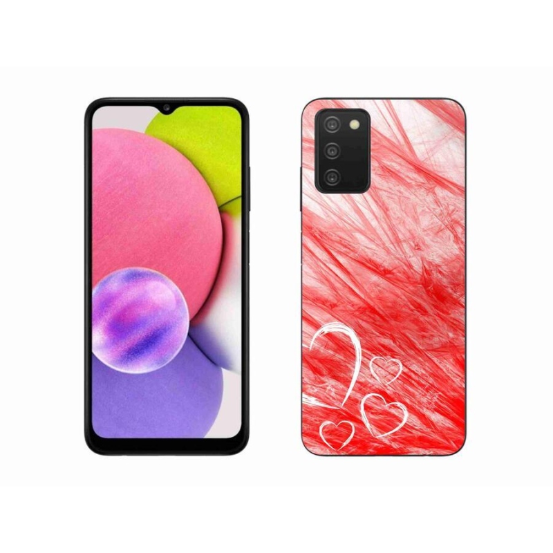 Gelový kryt mmCase na mobil Samsung Galaxy A03s (166.6 x 75.9 x 9.1) - heart