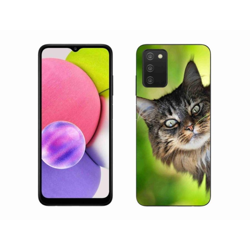 Gelový kryt mmCase na mobil Samsung Galaxy A03s (166.6 x 75.9 x 9.1) - kočka 3