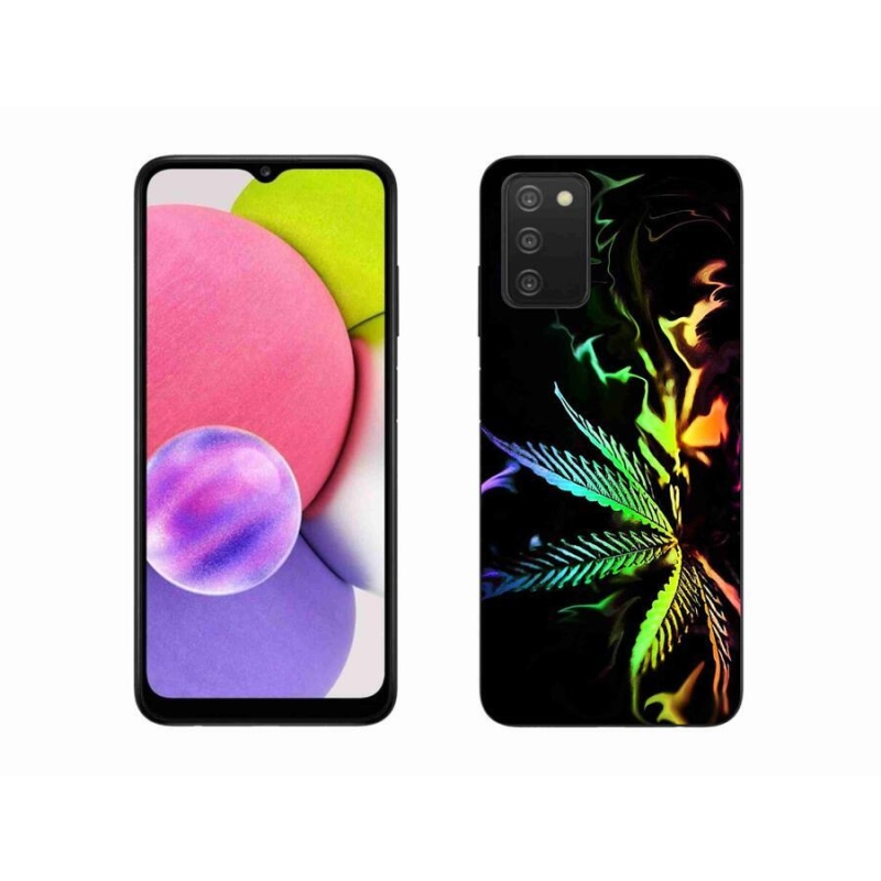 Gelový kryt mmCase na mobil Samsung Galaxy A03s (166.6 x 75.9 x 9.1) - konopí 2