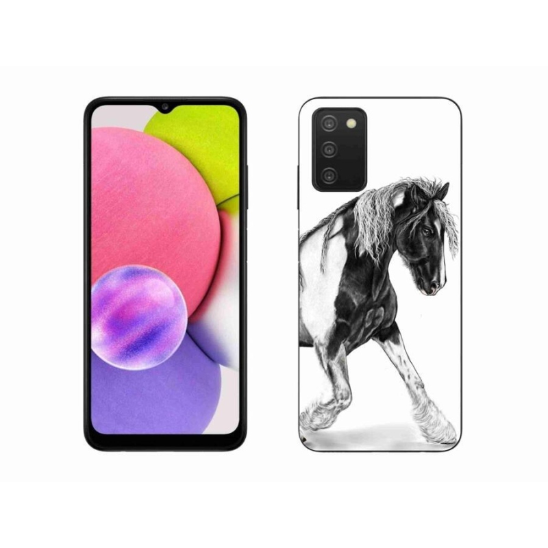 Gelový kryt mmCase na mobil Samsung Galaxy A03s (166.6 x 75.9 x 9.1) - kůň