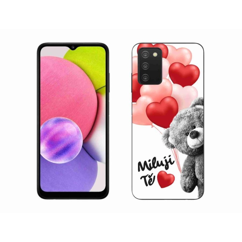 Gelový kryt mmCase na mobil Samsung Galaxy A03s (166.6 x 75.9 x 9.1) - miluji Tě