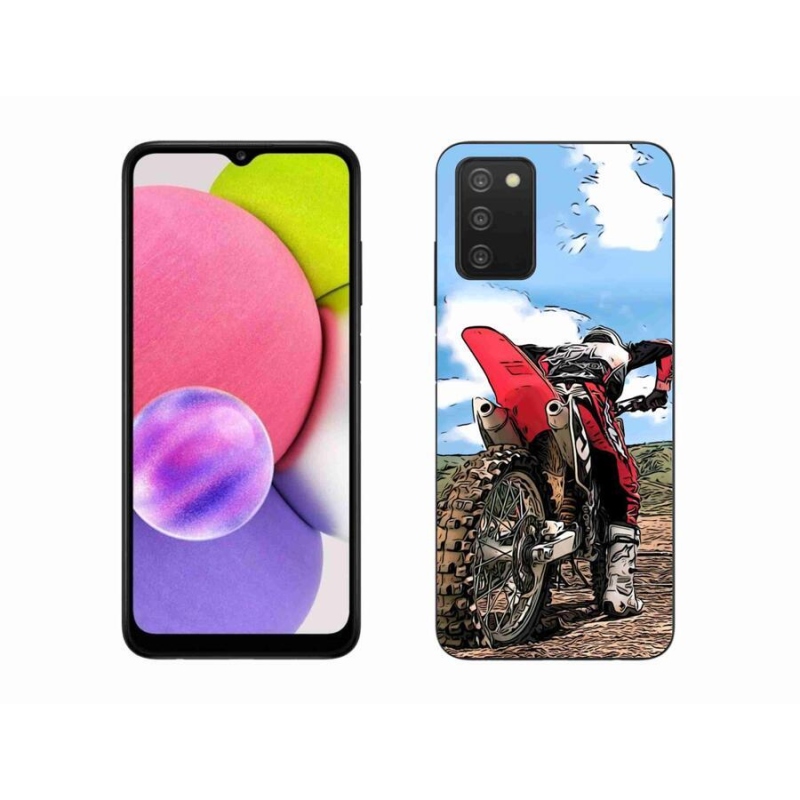 Gelový kryt mmCase na mobil Samsung Galaxy A03s (166.6 x 75.9 x 9.1) - moto