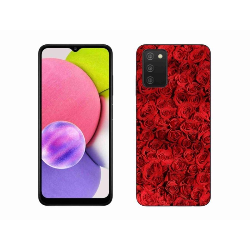 Gelový kryt mmCase na mobil Samsung Galaxy A03s (166.6 x 75.9 x 9.1) - růže