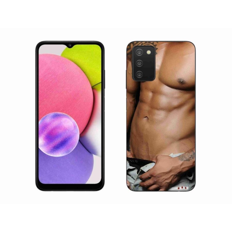 Gelový kryt mmCase na mobil Samsung Galaxy A03s (166.6 x 75.9 x 9.1) - sexy muž