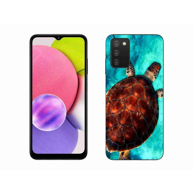 Gelový kryt mmCase na mobil Samsung Galaxy A03s (166.6 x 75.9 x 9.1) - želva