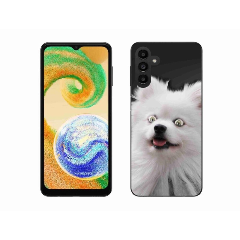 Gelový kryt mmCase na mobil Samsung Galaxy A04s (164.7x76.7x9.1mm) - bílý špic