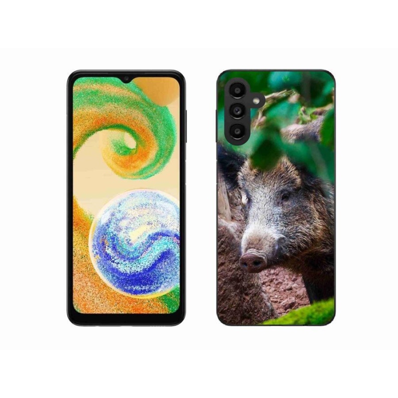 Gelový kryt mmCase na mobil Samsung Galaxy A04s (164.7x76.7x9.1mm) - divoké prase