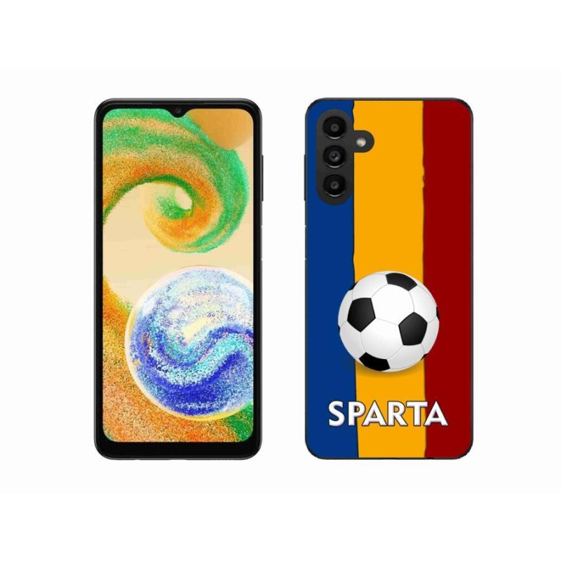Gelový kryt mmCase na mobil Samsung Galaxy A04s (164.7x76.7x9.1mm) - fotbal 1