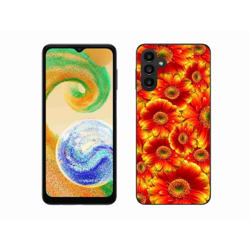 Gelový kryt mmCase na mobil Samsung Galaxy A04s (164.7x76.7x9.1mm) - gerbera 1
