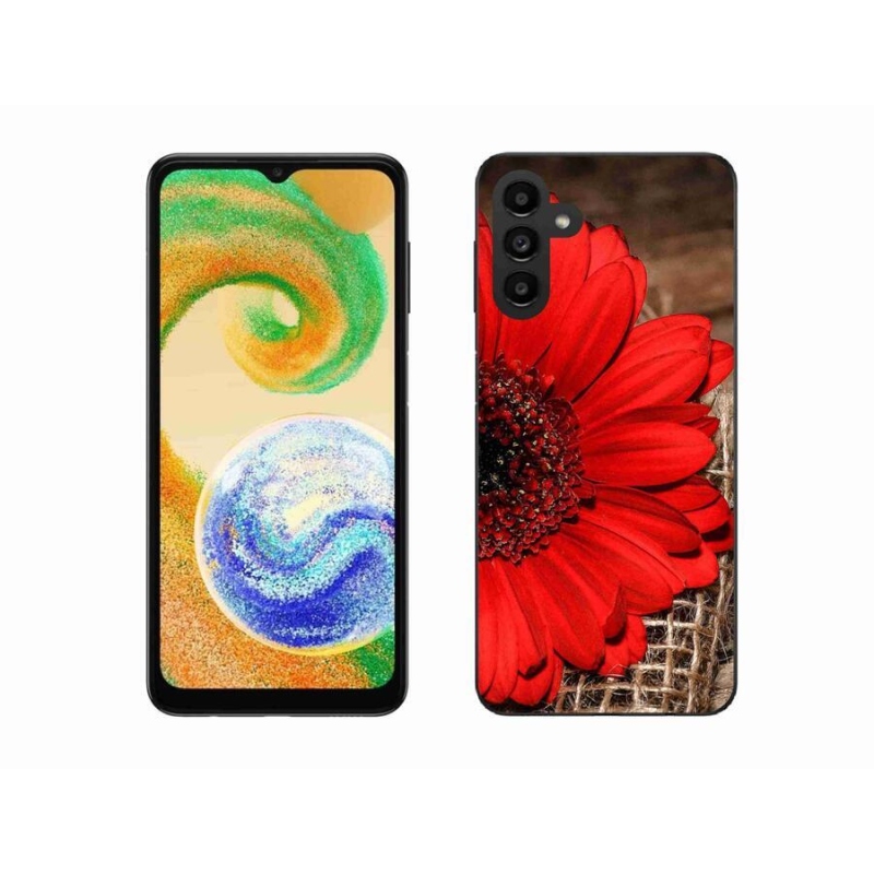 Gelový kryt mmCase na mobil Samsung Galaxy A04s (164.7x76.7x9.1mm) - gerbera
