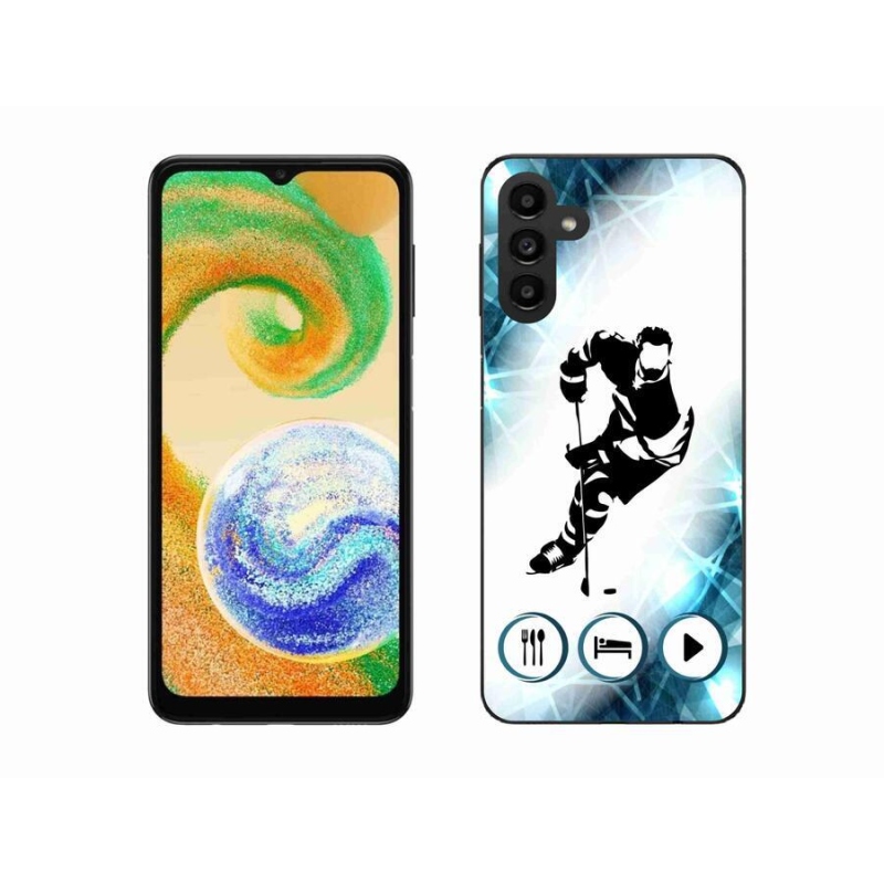 Gelový kryt mmCase na mobil Samsung Galaxy A04s (164.7x76.7x9.1mm) - hokej 1