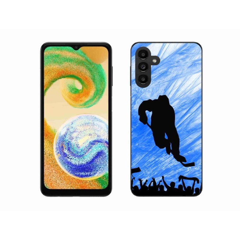 Gelový kryt mmCase na mobil Samsung Galaxy A04s (164.7x76.7x9.1mm) - hokejový hráč