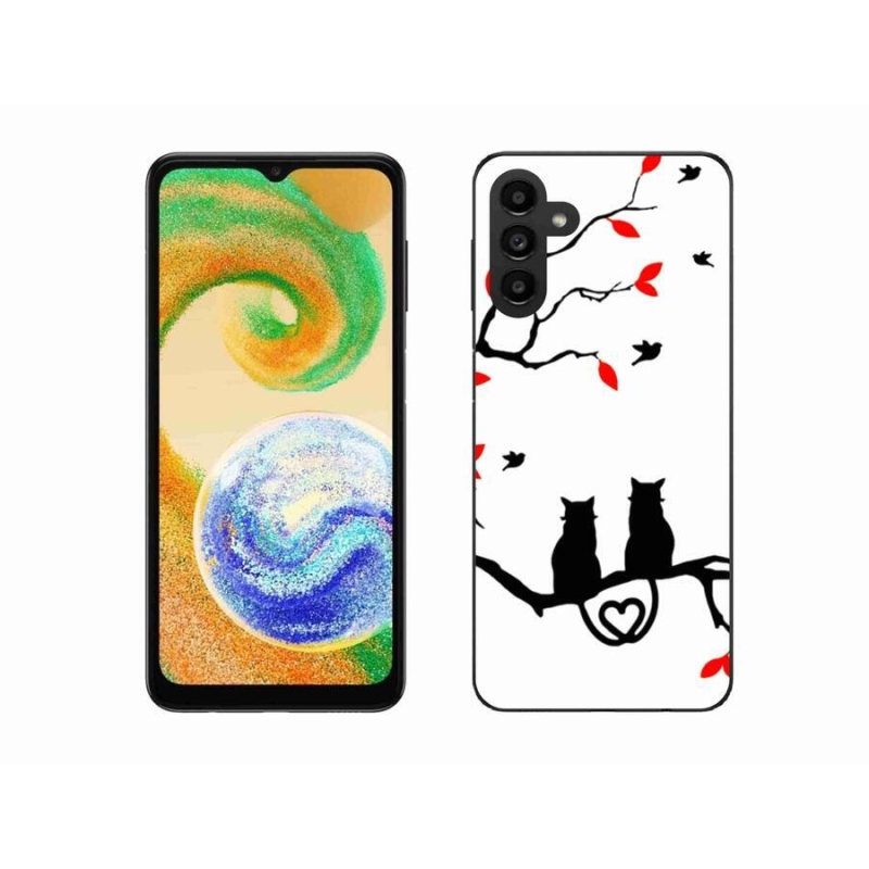Gelový kryt mmCase na mobil Samsung Galaxy A04s (164.7x76.7x9.1mm) - kočičí láska