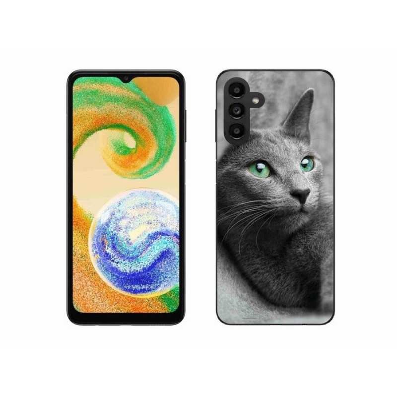 Gelový kryt mmCase na mobil Samsung Galaxy A04s (164.7x76.7x9.1mm) - kočka 2