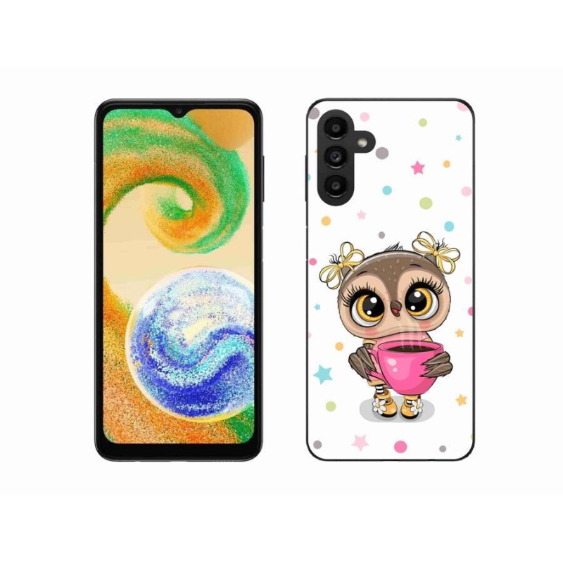 Gelový kryt mmCase na mobil Samsung Galaxy A04s (164.7x76.7x9.1mm) - kreslená sovička