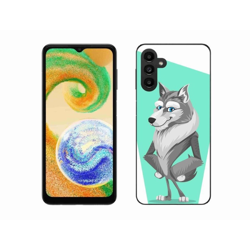 Gelový kryt mmCase na mobil Samsung Galaxy A04s (164.7x76.7x9.1mm) - kreslený vlk