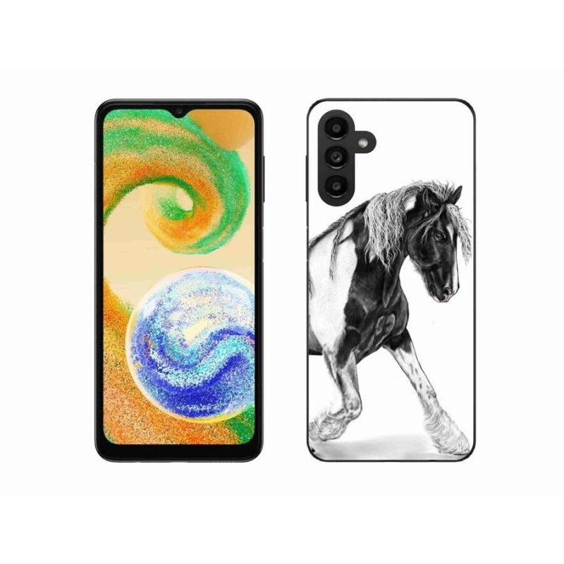 Gelový kryt mmCase na mobil Samsung Galaxy A04s (164.7x76.7x9.1mm) - kůň