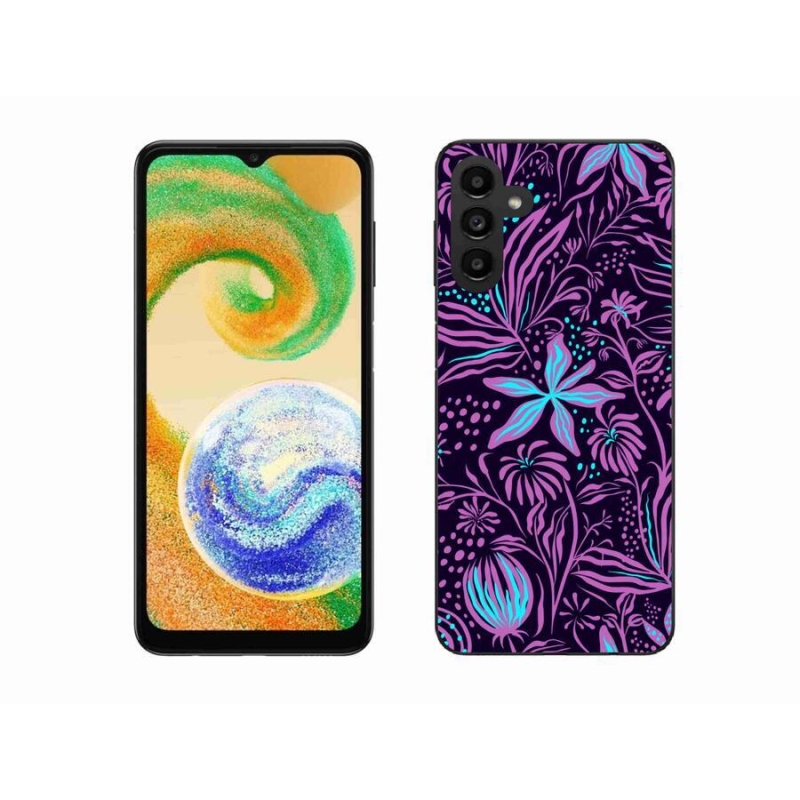 Gelový kryt mmCase na mobil Samsung Galaxy A04s (164.7x76.7x9.1mm) - květiny 2