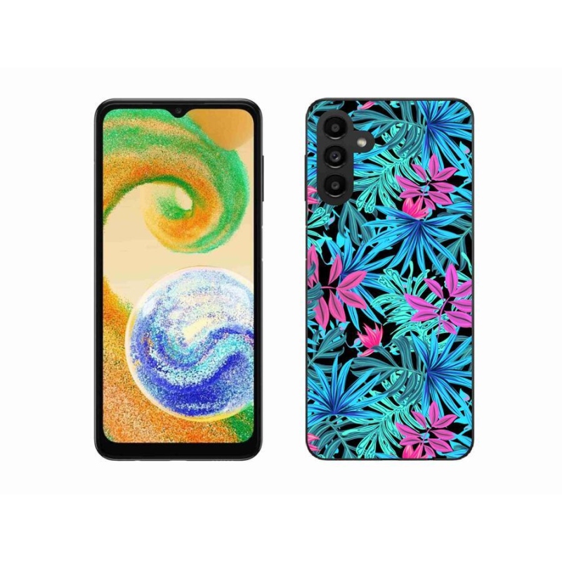 Gelový kryt mmCase na mobil Samsung Galaxy A04s (164.7x76.7x9.1mm) - květiny 3
