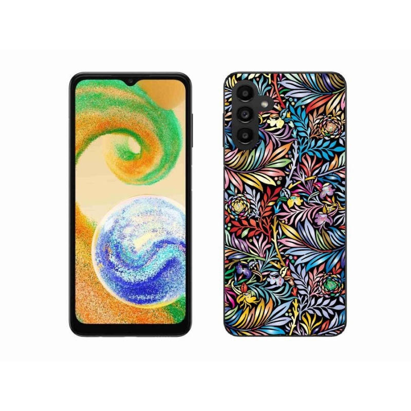 Gelový kryt mmCase na mobil Samsung Galaxy A04s (164.7x76.7x9.1mm) - květiny 5