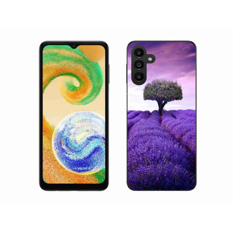 Gelový kryt mmCase na mobil Samsung Galaxy A04s (164.7x76.7x9.1mm) - levandulová louka