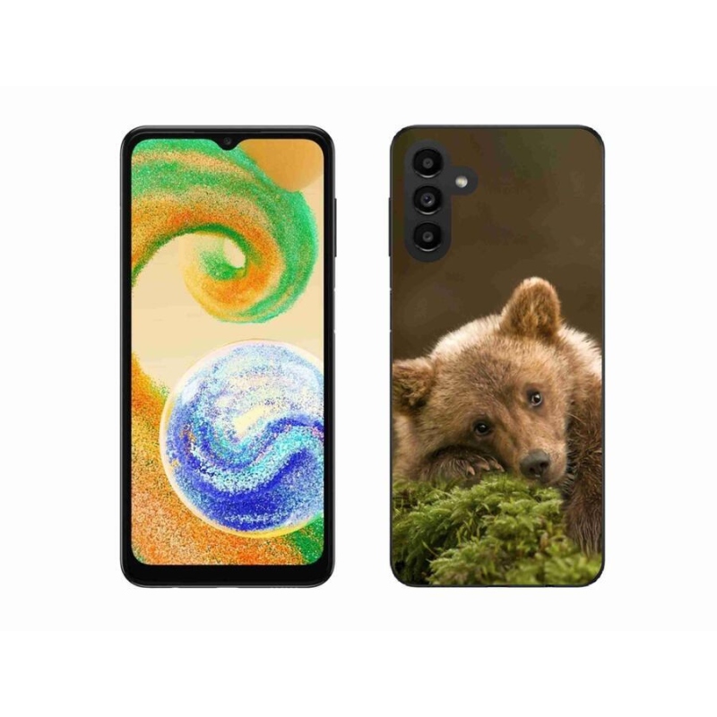 Gelový kryt mmCase na mobil Samsung Galaxy A04s (164.7x76.7x9.1mm) - medvěd