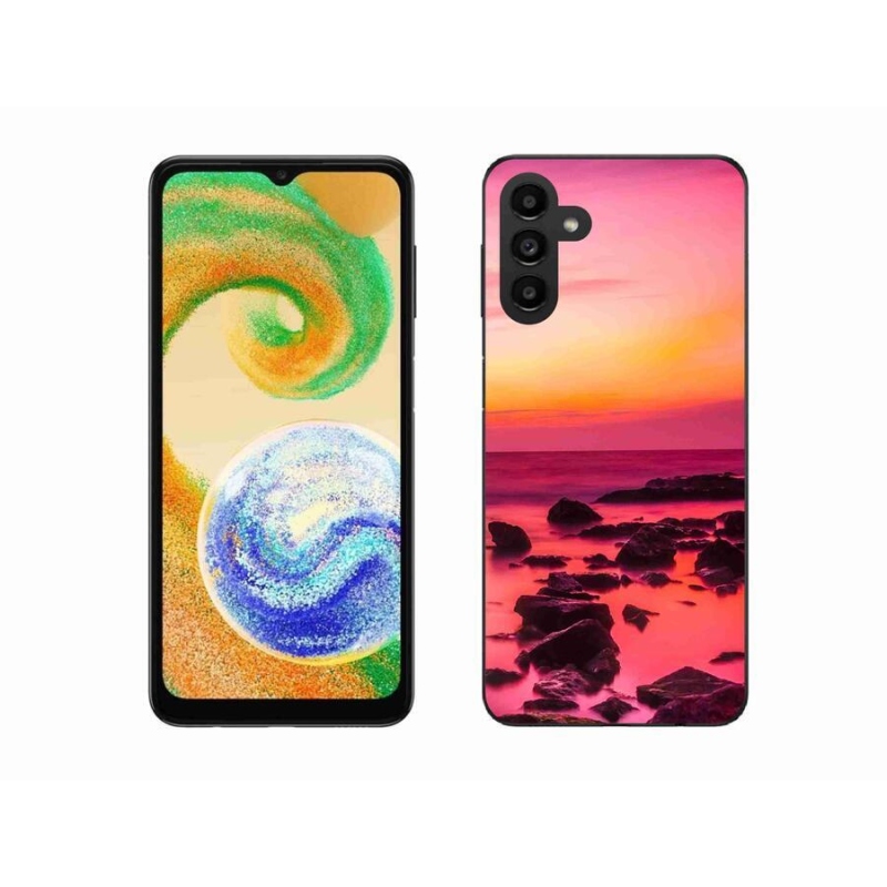 Gelový kryt mmCase na mobil Samsung Galaxy A04s (164.7x76.7x9.1mm) - moře a záře