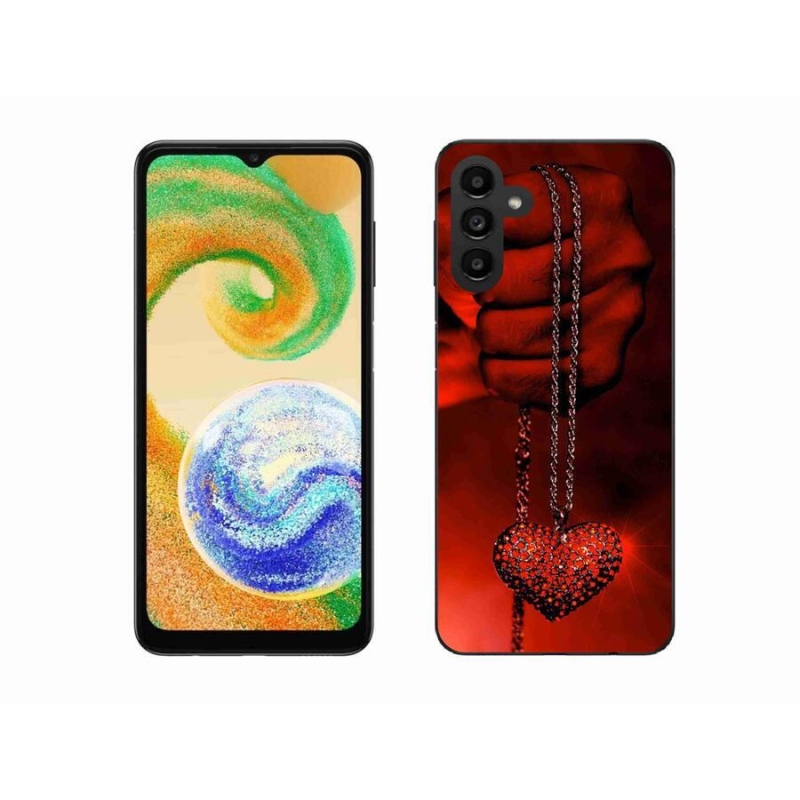 Gelový kryt mmCase na mobil Samsung Galaxy A04s (164.7x76.7x9.1mm) - náhrdelník