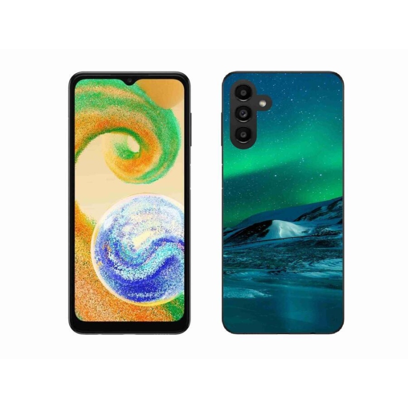 Gelový kryt mmCase na mobil Samsung Galaxy A04s (164.7x76.7x9.1mm) - polární záře