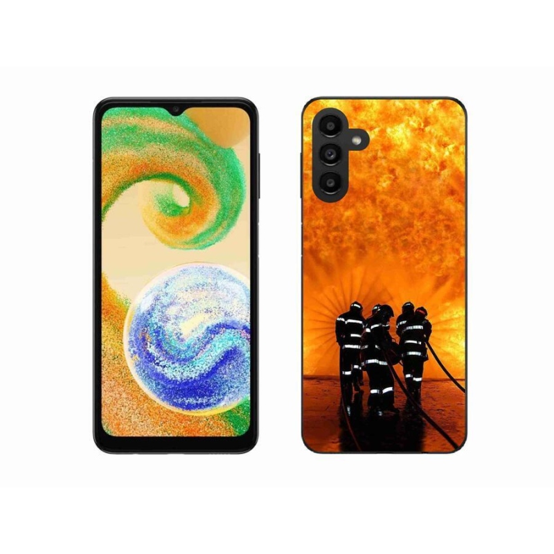 Gelový kryt mmCase na mobil Samsung Galaxy A04s (164.7x76.7x9.1mm) - požár