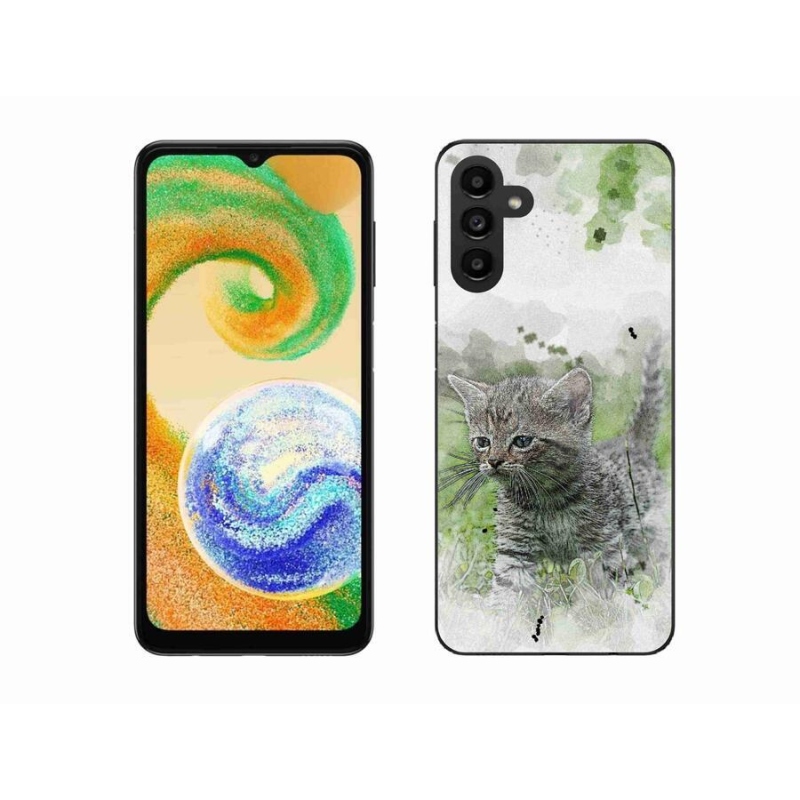 Gelový kryt mmCase na mobil Samsung Galaxy A04s (164.7x76.7x9.1mm) - roztomilé kotě 1